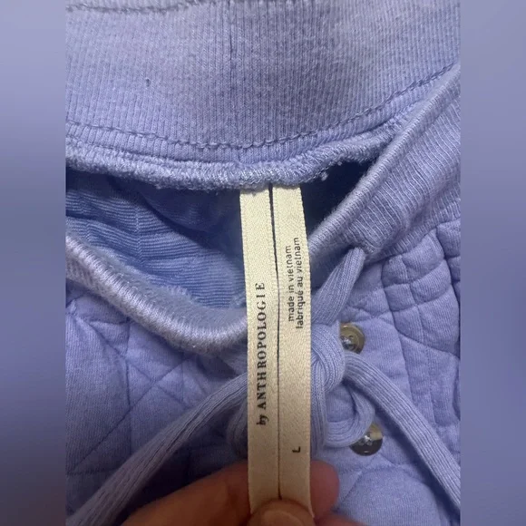 Anthropologie Lavender Quilted Knit Shorts - Picture 8 of 14
